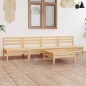 vidaXL Set Divani da Giardino 5 pz in Legno Massello di Pino vidaXL Set Divani da Giardino 5 pz in Legno Massello di Pino