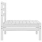 vidaXL Set Divani da Giardino 5 pz Bianco in Legno Massello di Pino