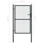 Cancello per Giardino in Acciaio Zincato Grigio 100x225 cm Cancello per Giardino in Acciaio Zincato Grigio 100x225 cm