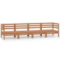 vidaXL Set Salotto da Giardino 4pz Marrone Ambra Legno Massello Pino vidaXL Set Salotto da Giardino 4pz Marrone Ambra Legno Massello Pino