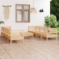 vidaXL Set Divani da Giardino 9 pz in Legno Massello di Pino vidaXL Set Divani da Giardino 9 pz in Legno Massello di Pino