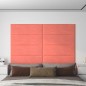 Pannelli Murali 12 pz Rosa 90x30 cm Velluto 3,24 m² Pannelli Murali 12 pz Rosa 90x30 cm Velluto 3,24 m²