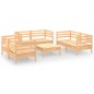 vidaXL Set Divani da Giardino 7 pz in Legno Massello di Pino vidaXL Set Divani da Giardino 7 pz in Legno Massello di Pino