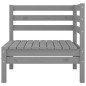 vidaXL Set Divani da Giardino 7 pz Grigio in Legno Massello di Pino vidaXL Set Divani da Giardino 7 pz Grigio in Legno Massello di Pino