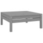 vidaXL Set Divani da Giardino 7 pz Grigio in Legno Massello di Pino vidaXL Set Divani da Giardino 7 pz Grigio in Legno Massello di Pino