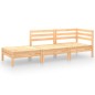 vidaXL Set Divani da Giardino 3 pz in Legno Massello di Pino vidaXL Set Divani da Giardino 3 pz in Legno Massello di Pino