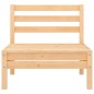 vidaXL Set Divani da Giardino 4 pz in Legno Massello di Pino