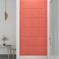 Pannelli Murali 12 pz Rosa 90x30 cm Velluto 3,24 m² Pannelli Murali 12 pz Rosa 90x30 cm Velluto 3,24 m²