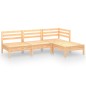 vidaXL Set Salotto da Giardino 4 pz in Legno Massello di Pino vidaXL Set Salotto da Giardino 4 pz in Legno Massello di Pino