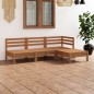 vidaXL Set Salotto da Giardino 4 pz in Legno Massello di Pino Miele vidaXL Set Salotto da Giardino 4 pz in Legno Massello di Pino Miele