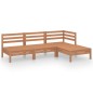 vidaXL Set Salotto da Giardino 4 pz in Legno Massello di Pino Miele vidaXL Set Salotto da Giardino 4 pz in Legno Massello di Pino Miele