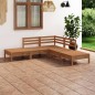 vidaXL Set Salotto da Giardino 5 pz in Legno Massello di Pino Miele vidaXL Set Salotto da Giardino 5 pz in Legno Massello di Pino Miele