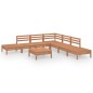 vidaXL Set Salotto da Giardino 8 pz in Legno Massello di Pino Ambra vidaXL Set Salotto da Giardino 8 pz in Legno Massello di Pino Ambra