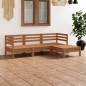 vidaXL Set Salotto da Giardino 4 pz in Legno Massello di Pino Miele vidaXL Set Salotto da Giardino 4 pz in Legno Massello di Pino Miele