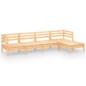 vidaXL Set Salotto da Giardino 5 pz in Legno Massello di Pino