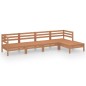 vidaXL Set Salotto da Giardino 5 pz in Legno Massello di Pino Miele vidaXL Set Salotto da Giardino 5 pz in Legno Massello di Pino Miele