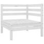 vidaXL Set Salotto da Giardino 6 pz in Legno Massello di Pino Bianco vidaXL Set Salotto da Giardino 6 pz in Legno Massello di Pino Bianco