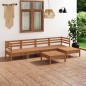 vidaXL Set Salotto da Giardino 6 pz in Legno Massello di Pino Miele vidaXL Set Salotto da Giardino 6 pz in Legno Massello di Pino Miele