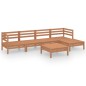 vidaXL Set Salotto da Giardino 6 pz in Legno Massello di Pino Miele vidaXL Set Salotto da Giardino 6 pz in Legno Massello di Pino Miele