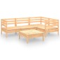 vidaXL Set Salotto da Giardino 5 pz in Legno Massello di Pino