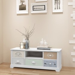 vidaXL Mobile Porta TV in Stile Francese in Legno 