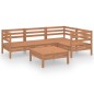 vidaXL Set Salotto da Giardino 5 pz in Legno Massello di Pino Miele