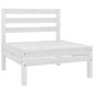 vidaXL Set Salotto da Giardino 6 pz in Legno Massello di Pino Bianco