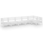 vidaXL Set Salotto da Giardino 6 pz in Legno Massello di Pino Bianco vidaXL Set Salotto da Giardino 6 pz in Legno Massello di Pino Bianco