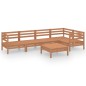 vidaXL Set Salotto da Giardino 6 pz in Legno Massello di Pino Miele vidaXL Set Salotto da Giardino 6 pz in Legno Massello di Pino Miele