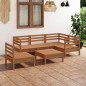 vidaXL Set Salotto da Giardino 6 pz in Legno Massello di Pino Ambra vidaXL Set Salotto da Giardino 6 pz in Legno Massello di Pino Ambra