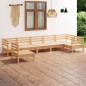 vidaXL Set Divani da Giardino 7 pz in Legno Massello di Pino