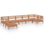vidaXL Set Salotto da Giardino 7 pz in Legno Massello di Pino Miele