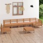 vidaXL Set Salotto da Giardino 8 pz in Legno Massello di Pino Miele vidaXL Set Salotto da Giardino 8 pz in Legno Massello di Pino Miele