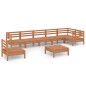 vidaXL Set Salotto da Giardino 8 pz in Legno Massello di Pino Miele vidaXL Set Salotto da Giardino 8 pz in Legno Massello di Pino Miele