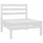vidaXL Set Salotto da Giardino 7 pz in Legno Massello di Pino Bianco vidaXL Set Salotto da Giardino 7 pz in Legno Massello di Pino Bianco