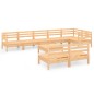 vidaXL Set Salotto da Giardino 9 pz in Legno Massello di Pino vidaXL Set Salotto da Giardino 9 pz in Legno Massello di Pino