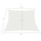 Vela Parasole 160 g/m² Bianca 3/4x3 m in HDPE Vela Parasole 160 g/m² Bianca 3/4x3 m in HDPE