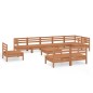 vidaXL Set Salotto da Giardino 10 pz in Legno Massello di Pino Miele vidaXL Set Salotto da Giardino 10 pz in Legno Massello di Pino Miele