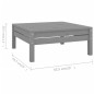 vidaXL Set Salotto da Giardino 9 pz in Legno Massello di Pino Grigio vidaXL Set Salotto da Giardino 9 pz in Legno Massello di Pino Grigio
