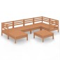 vidaXL Set Salotto da Giardino 7 pz in Legno Massello di Pino Miele vidaXL Set Salotto da Giardino 7 pz in Legno Massello di Pino Miele
