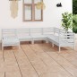 vidaXL Set Salotto da Giardino 7 pz in Legno Massello di Pino Bianco vidaXL Set Salotto da Giardino 7 pz in Legno Massello di Pino Bianco