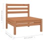 vidaXL Set Salotto da Giardino 8 pz in Legno Massello di Pino ambra