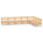vidaXL Set Salotto da Giardino 7 pz in Legno Massello di Pino vidaXL Set Salotto da Giardino 7 pz in Legno Massello di Pino
