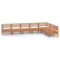 vidaXL Set Salotto da Giardino 7 pz in Legno Massello di Pino ambra vidaXL Set Salotto da Giardino 7 pz in Legno Massello di Pino ambra