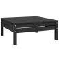 vidaXL Set Salotto da Giardino 8 pz in Legno Massello di Pino Nero vidaXL Set Salotto da Giardino 8 pz in Legno Massello di Pino Nero