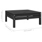 vidaXL Set Salotto da Giardino 8 pz in Legno Massello di Pino Nero vidaXL Set Salotto da Giardino 8 pz in Legno Massello di Pino Nero