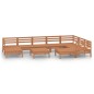 vidaXL Set Salotto da Giardino 10 pz in Legno Massello di Pino Miele vidaXL Set Salotto da Giardino 10 pz in Legno Massello di Pino Miele