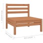 vidaXL Set Salotto da Giardino 9 pz in Legno Massello di Pino ambra vidaXL Set Salotto da Giardino 9 pz in Legno Massello di Pino ambra