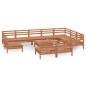 vidaXL Set Salotto da Giardino 11 pz in Legno Massello di Pino Miele vidaXL Set Salotto da Giardino 11 pz in Legno Massello di Pino Miele