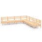 vidaXL Set Salotto da Giardino 7 pz in Legno Massello di Pino